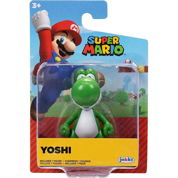 Ігрова фігурка з артикуляцією SUPER MARIO - ЗЕЛЕНИЙ ЙОШІ (6 cm)