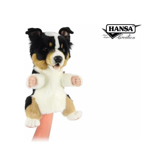 Мягкая игрушка на руку Щенок австралийского келпи, серия Puppet, Hansa (84550)