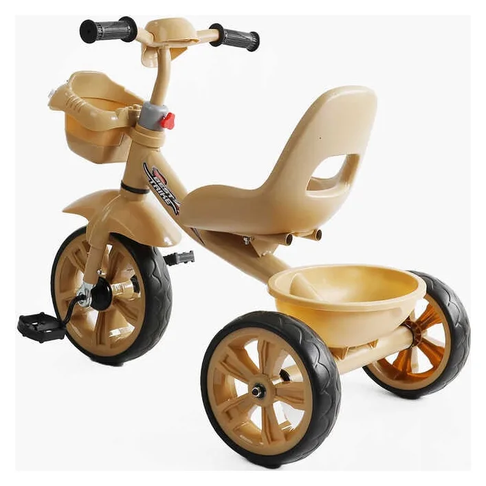 Велосипед 3-х колесный BS-60530 "Best Trike" (1) колеса EVA переднее 10', заднее 8', стальная рама, УКР. ВЗУЧИВАНИЕ, корзина, в коробке
