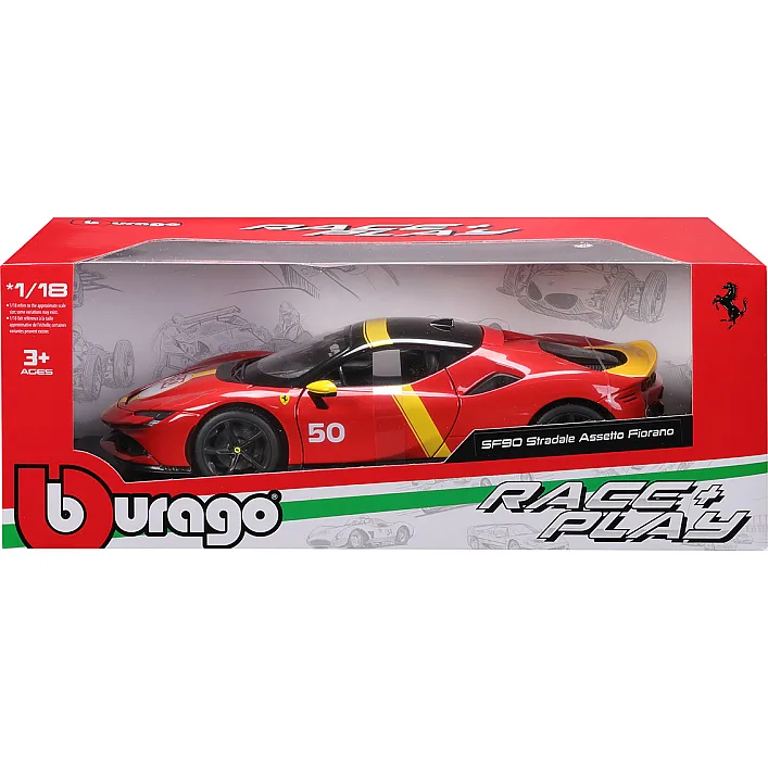 Автомодель серії "R&P" - FERRARI SF90 STRADALE ASSETTO FIORANO (1:18)