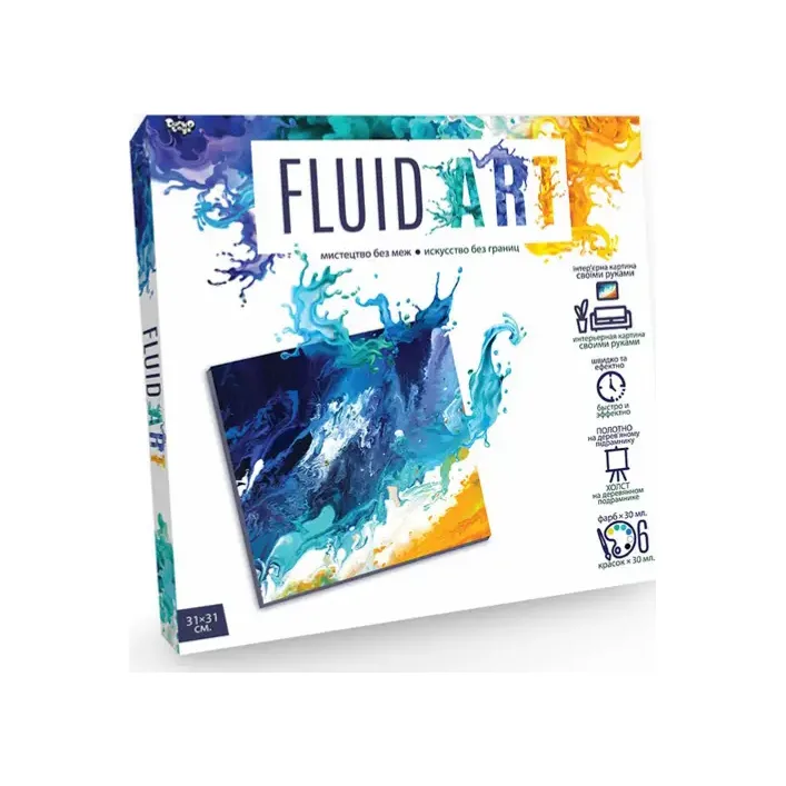 Креативна творчість "Fluid ART" FA-01-01,02,03,04,05 DANKO (Нас9303)