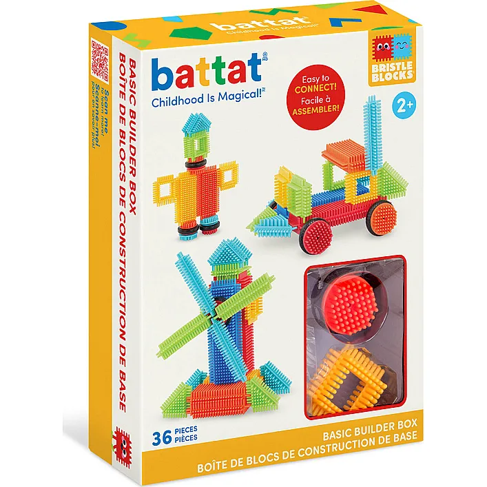Конструктор серії Bristle Blocks - БУДІВЕЛЬНИК (36 деталей, у коробці)
