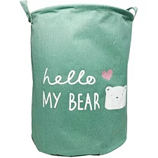 Корзина для игрушек и белья «Hello my bear» MGZ-1004(Green)