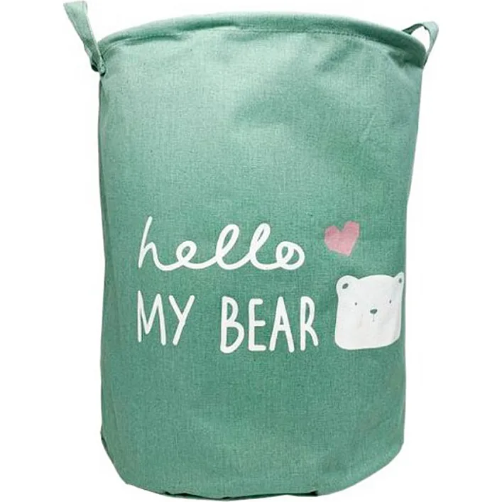 Корзина для игрушек и белья «Hello my bear» MGZ-1004(Green)