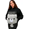 Детская мягкая игрушка "Кошечка" L1128(Grey) игрушка с пледом, размер 40 см