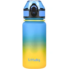 Детская бутылка для воды LittleBig UZSPACE 3020(Yellow-Blue) 350 мл, желто-голубая