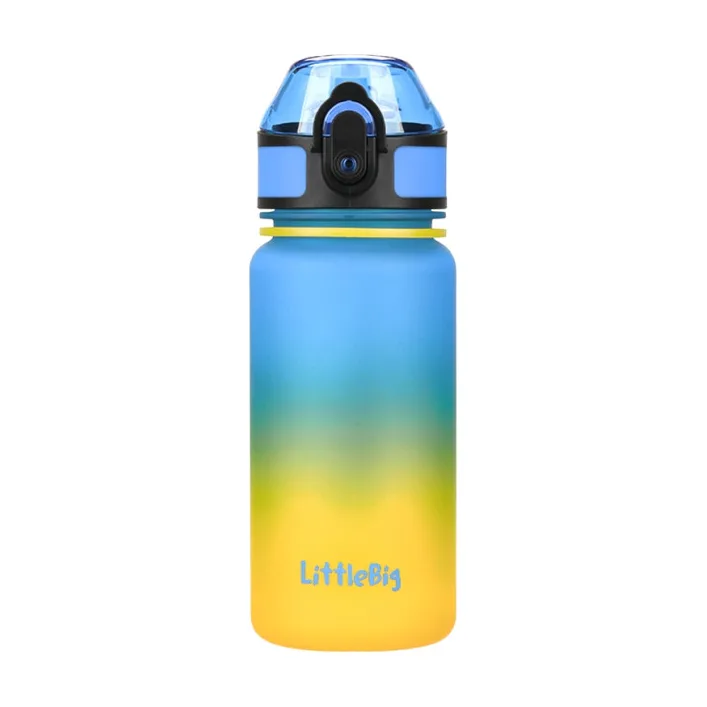 Детская бутылка для воды LittleBig UZSPACE 3020(Yellow-Blue) 350 мл, желто-голубая