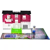 Конструктор "Block&Steps: Розовая Вилла" + ходилка и мемори игра 3в1, 124дет. QB300-206 qbee (Кон3296)