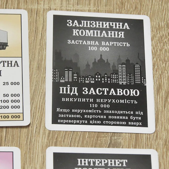 Настольная игра "Монополия Украина" 0734ATS на укр. языке