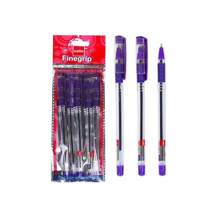 Ручка кулькова фіолетова Cello Finegrip SKU 5PC/OPP 0,7мм (Кнц8647)