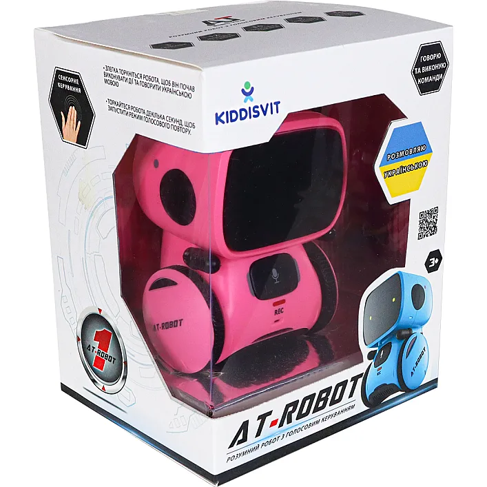 Інтерактивний робот з голосовим керуванням - AT-ROBOT (рожевий, озвуч.укр.)
