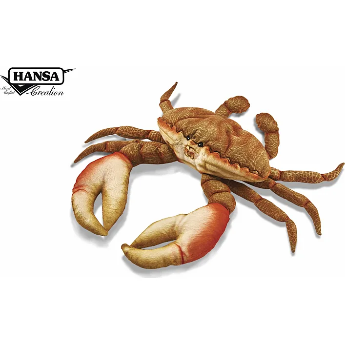 Мягкая игрушка Краб оранжевый, длина 35см, Hansa (63128)
