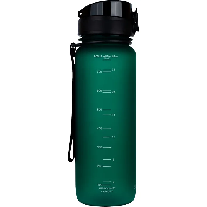 Бутылка для воды UZSPACE 3053(Dark-Green) 800 мл, темно-зеленая