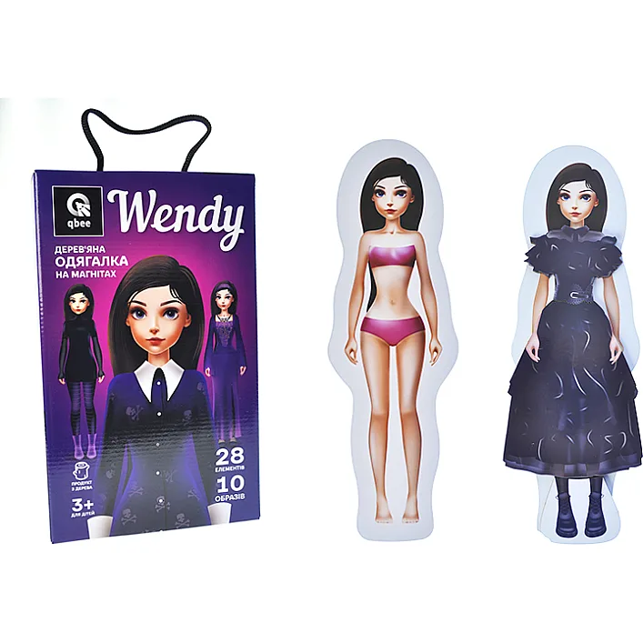 Деревянная одежда на магнитах "Wendy" QB600-010 qbee (Дер9634)