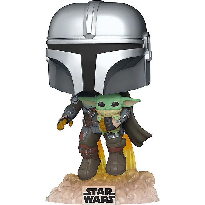 Игровая фигурка Funko Pop! ­ Мандалорец, летящий с малышом