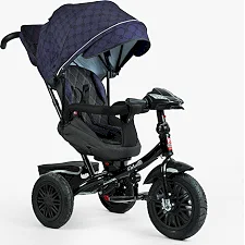 Велосипед 3-х кол. 8066 / 511-36 BestTrike "Perfetto" (1) поворотне сидіння, колеса гумові надувні, кошик, фара музична, U