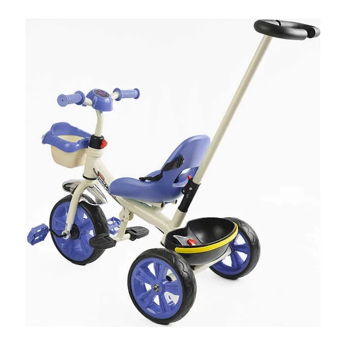 Велосипед 3-х колесный BS-70362 "Best Trike" (1) колеса EVA переднее 10', заднее 8', стальная рама, УКР. ВЗУЧИВАНИЕ, родительская ручка, в коробке