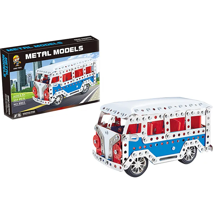 Конструктор металевий 9903 "Автобус" 337 дет. в коробці р.36,5x6x26,5 см YG Toys