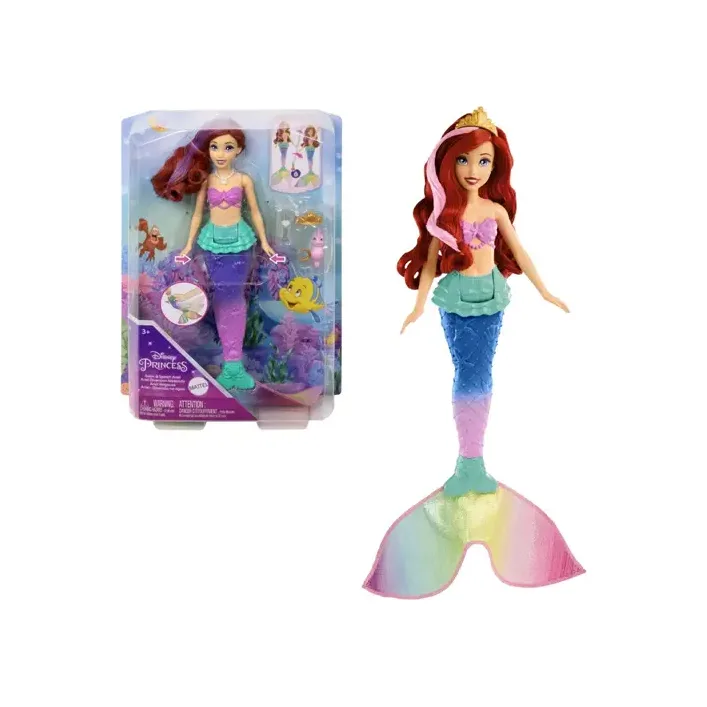 Лялька-русалонька Аріель "Кольорові ефекти" HPD43 Disney Princess (Лял4934)