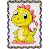 Картина по номерах "Динозаврик" дерев'яна, формат А4 Puz-22946 PuzzleOk (Нас6946)