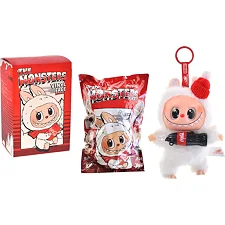 Мка игрушка-брелок монстрик МУЗЫКАЛЬНАЯ Лабубу Кока Кола в пакете и коробке (Мяк4588)