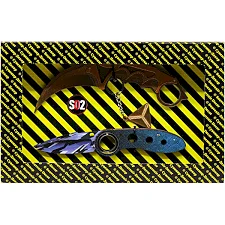 BOX Сувенирный SO-2 "Керамбит Gold & Флип Arctic"