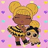 Набір для розпису по номерах для дітей "L.O.L. Surprise! TroopSurprise Queen Bee With Queen Pup" 40х40см IDEYKA (Нас8525)