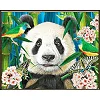 Алмазная мозаика "Рай для панды", 30х40 см