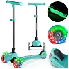 Самокат дитячий триколісний Ricokids Glow бірюзовий