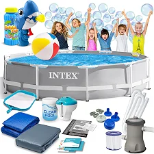 Бассейн каркасный 15в1 INTEX 26702, 305 х 76 см + машина для создания пузырей