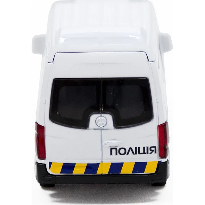 Автомодель - MERCEDES-BENZ SPRINTER ПОЛИЦИЯ 250294 в коробке TechnoDrive (Маш4113)