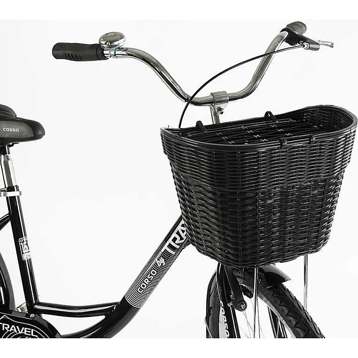 Велосипед городской Corso «TRAVEL» 26'' TL-26207 + КОРЗИНА