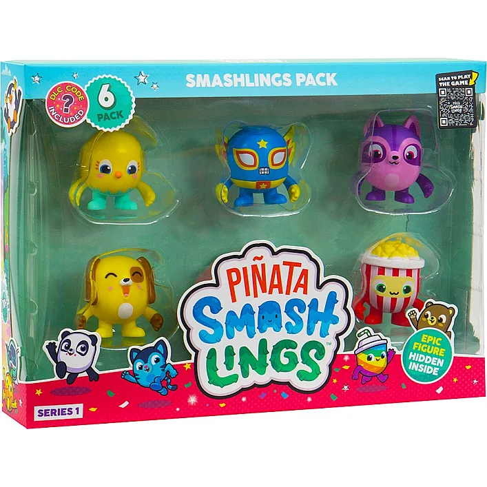 Набір фігурок PINATA SMASHLINGS – КУМЕДНІ ГЕРОЇ (6 фігурок, в асорт.)