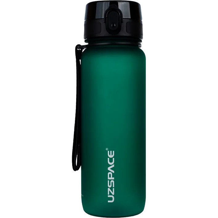Бутылка для воды UZSPACE 3053(Dark-Green) 800 мл, темно-зеленая