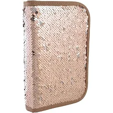 Пенал школьный жесткий "YES" одинарный с клапаном 532423 "Sequins" 20.5*14*3.5, золото (Кнц5325)
