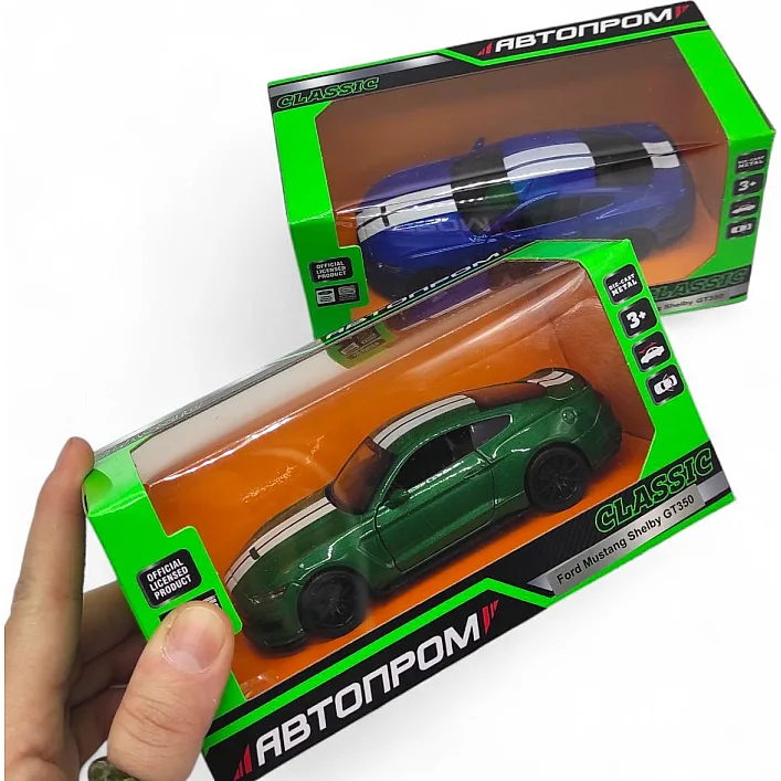 Машинка металева "АВТОПРОМ, Ford Shelby GT35", СИНІЙ (коробка - 16х7,5х8 см)