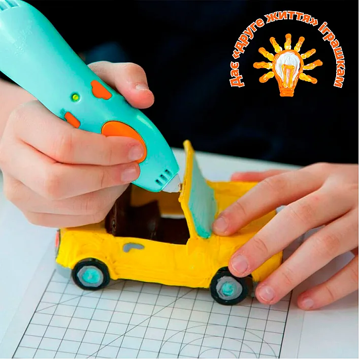 Набір стрижнів для 3D-ручки 3Doodler Start – МІКС (75 шт: зелений, жовтий, рожевий)
