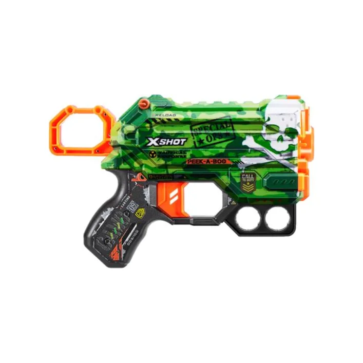 Скорострельный бластер X-Shot Skins Menace Camo 8 патронов (36515A)