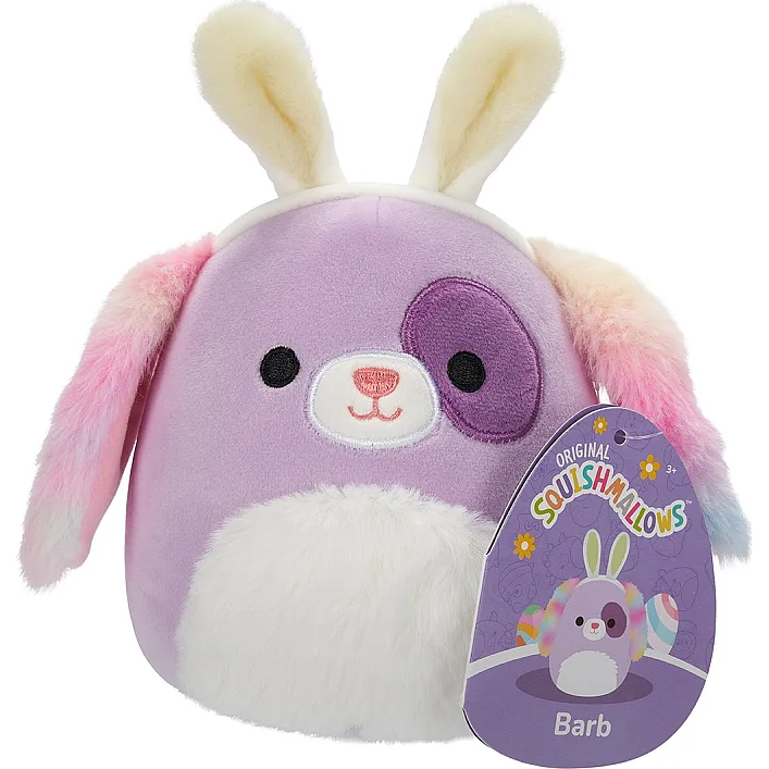 М'яка іграшка SQUISHMALLOWS - СОБАКА БАРБ (13 cm)