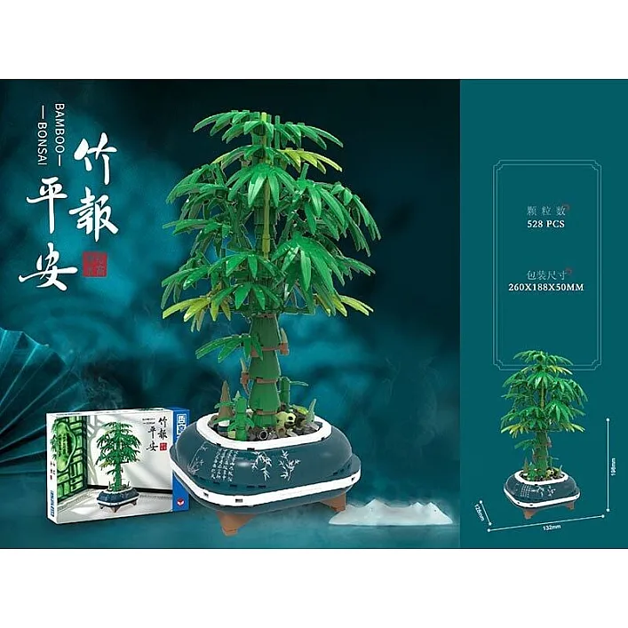 Конструктор 00389 (24) “Bamboo bonsai”, 528 деталей, в коробке