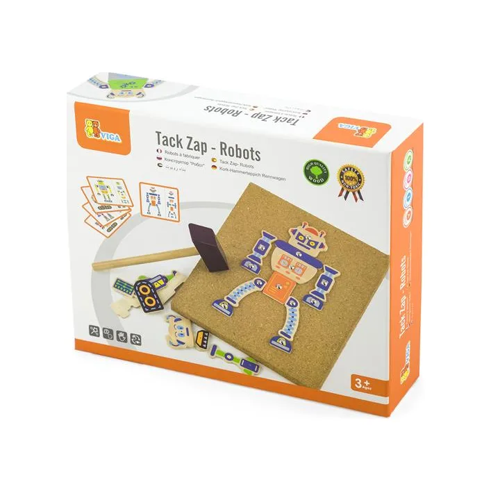 Набор для творчества Viga Toys Деревянная аппликация Робот (50335)