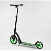 Самокат двухколесный Best Scooter 52266 (4) колеса PU - переднее 23 см, заднее - 20 см, 1 амортизатор, широкий руль, зажим руля, в коробке