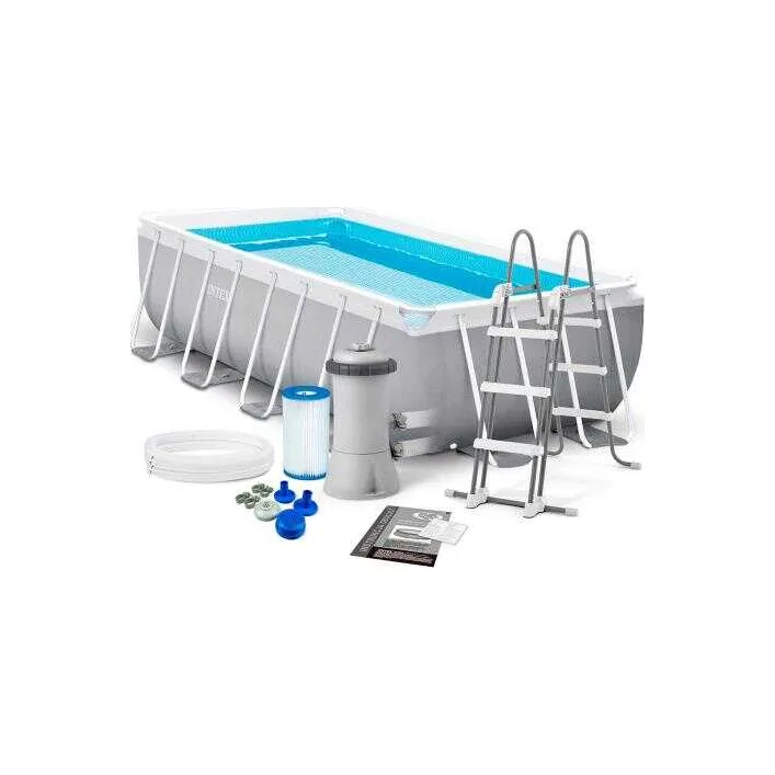 Intex Басейн каркасний 26788 NP (1) Місткість води, об'єм 90:6836л., розмір:400х200х100см, фільтр-насос 2006л/год, сходи
