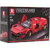 Дитячий конструктор Reobrix 11027 Спортивний автомобіль 306 ел, червоний