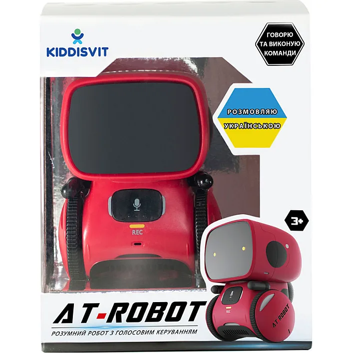 Интерактивный робот с голосовым управлением AT-Robot красный укр. язык AT001-01-RUS AHEAD TOYS (Хло7970)
