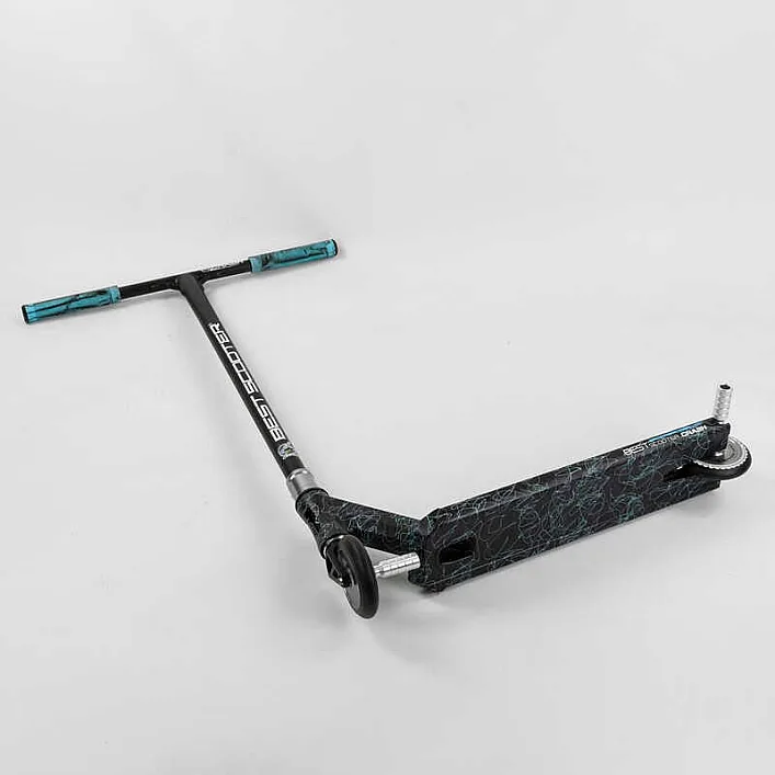 Самокат трюковый 37890 Best Scooter (4) "CRASH" HIC-система, ПЕГИ, алюминиевый диск и дека, колёса 110мм PU, ширина руля - 57 см, в коробке