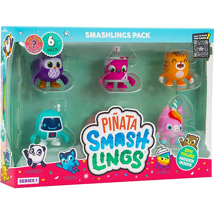 Набір фігурок PINATA SMASHLINGS – КУМЕДНІ ГЕРОЇ (6 фігурок, в асорт.)