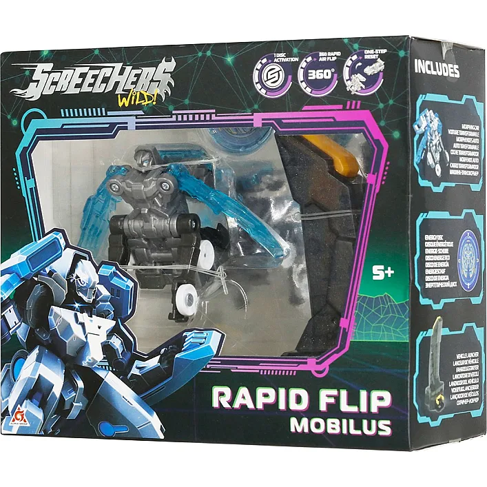 Игровой набор EU686102B SCREECHERS WILD! S5 L0.5 МОБИЛУС (запускник, машинка-трансформер) (Хло6295)