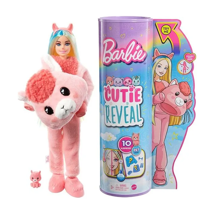 Кукла Barbie Cutie Reveal Забавная лама 29 см (HJL60)