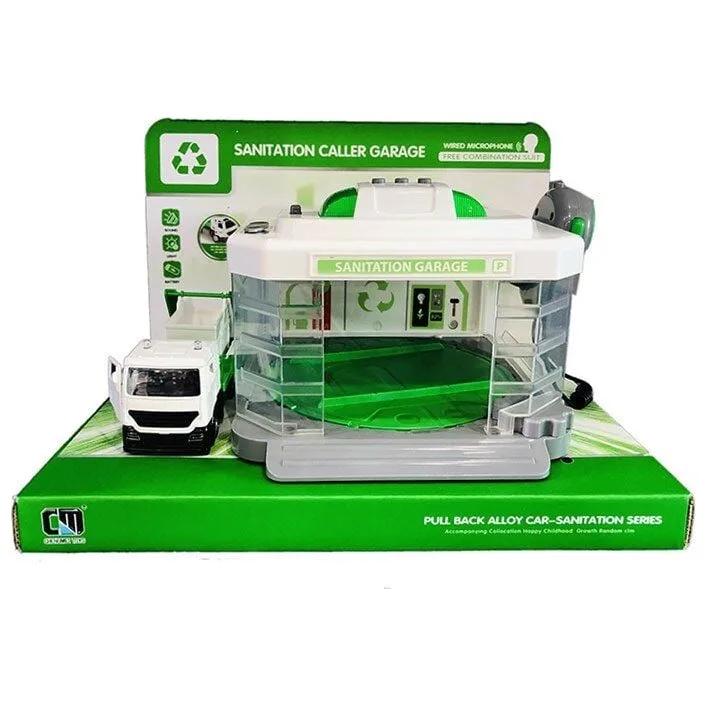 Автомойка CLM 887 (12) металлопластиковая машинка, подсветка, парогенератор, звуки, подвижные элементы, микрофон, в коробке